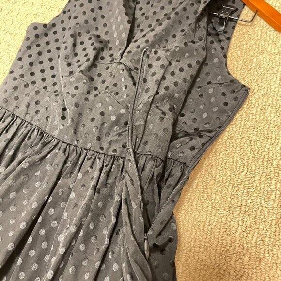 Juicy Couture Embroidered Polka Dot Cocktail Dress Black – US 8 - Picture 8 of 11